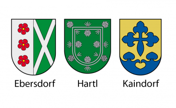 Wappen der 3 Gemeinden der u00d6koregion; ⓒ Grafik Edelweiss